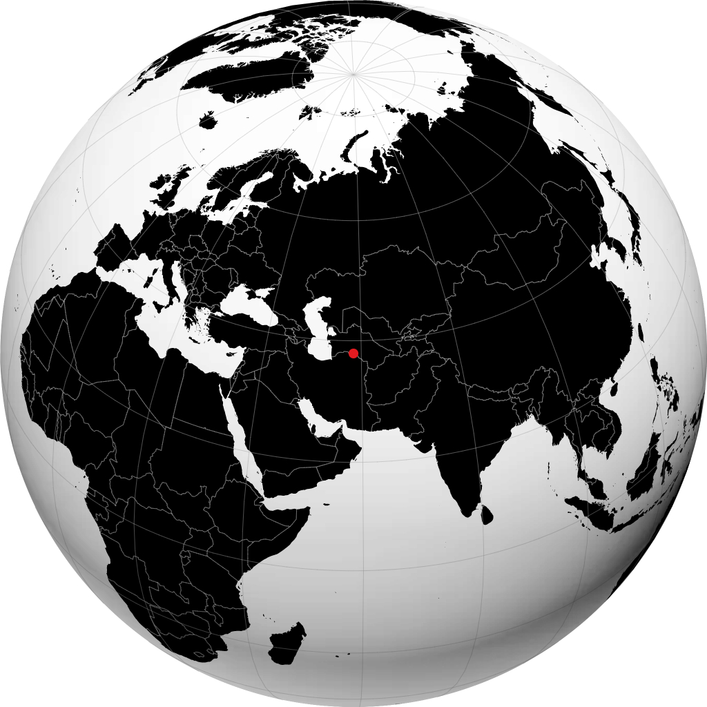 அஷ்கபாத் பூமிக்கோளத்தில்