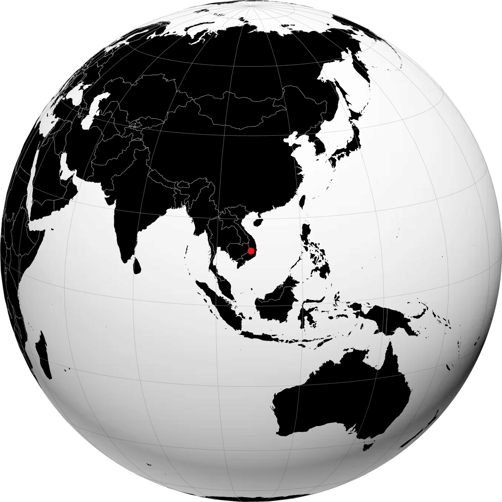 புவோன் மா துவோட் பூமிக்கோளத்தில்