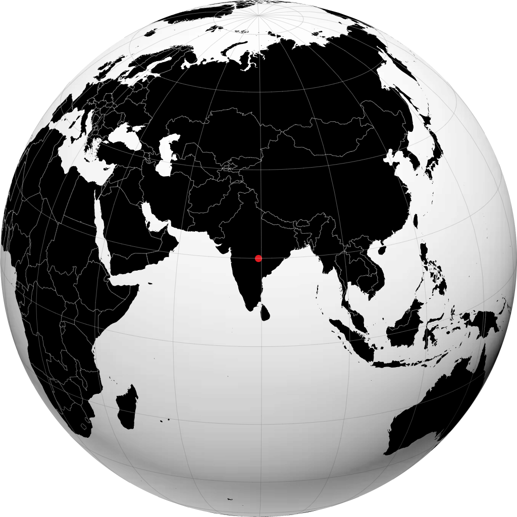 சந்திரபூர் பூமிக்கோளத்தில்