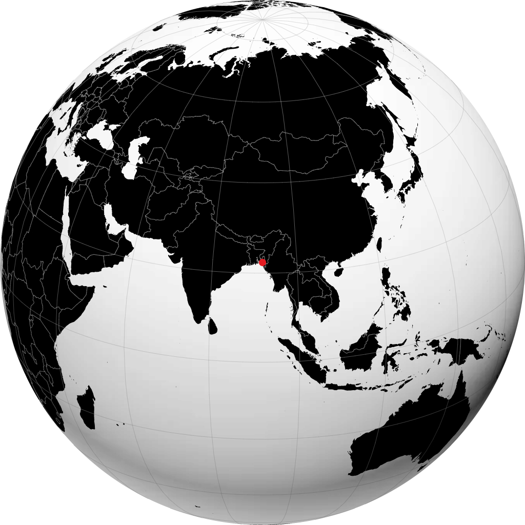 சிட்டாகொங் பூமிக்கோளத்தில்