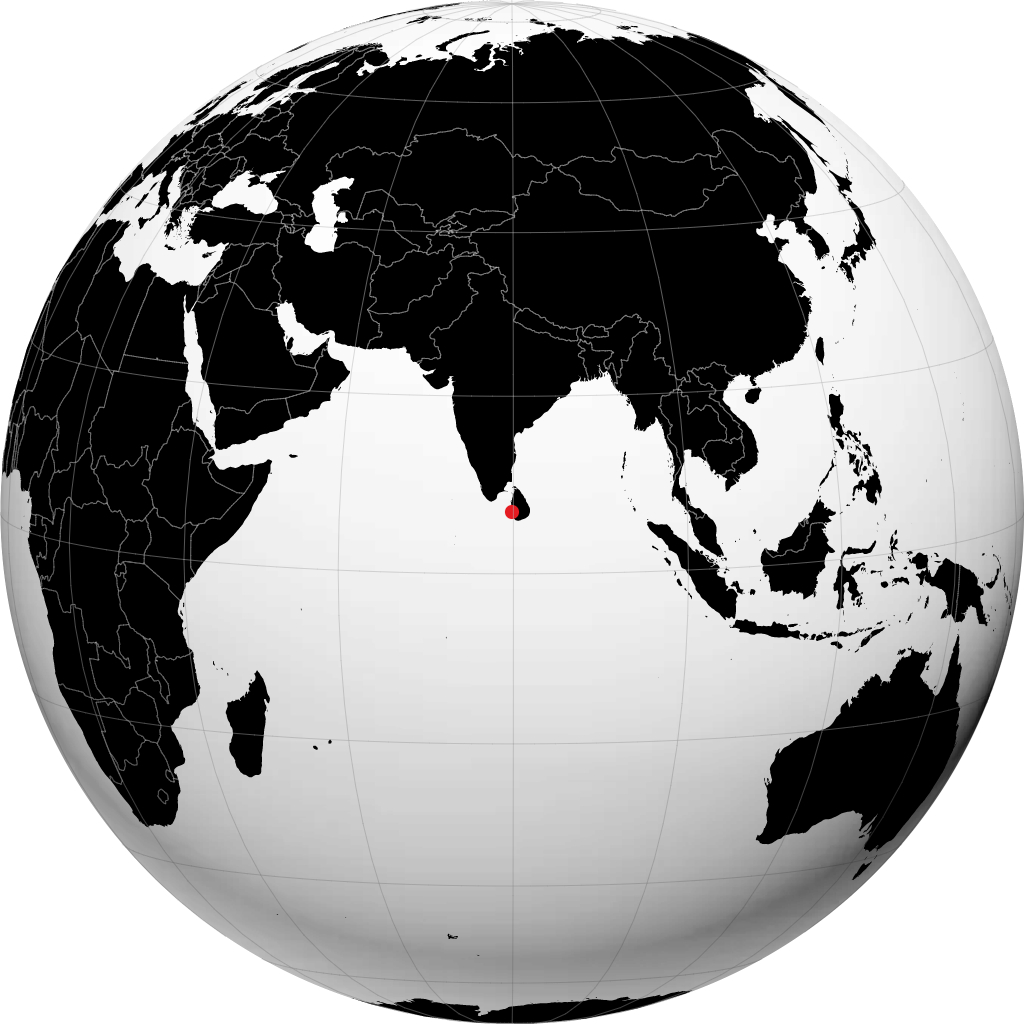 கொழும்பு பூமிக்கோளத்தில்