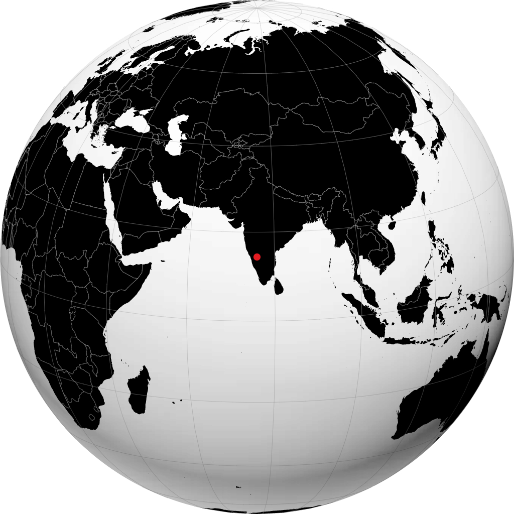 தவன்கேரே பூமிக்கோளத்தில்