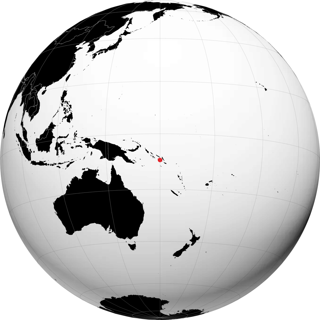 ஹோனியாரா பூமிக்கோளத்தில்