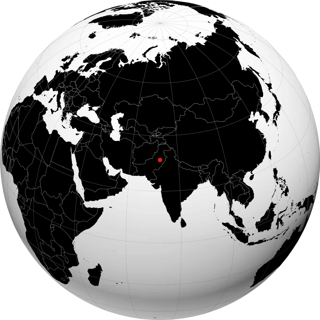 ஜாங் நகரம் பூமிக்கோளத்தில்