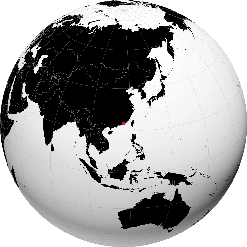 ஜியெயாங் பூமிக்கோளத்தில்