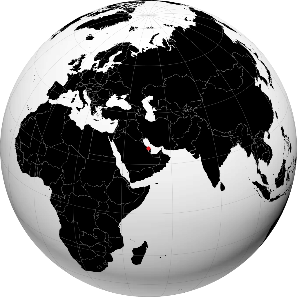 மனாமா பூமிக்கோளத்தில்
