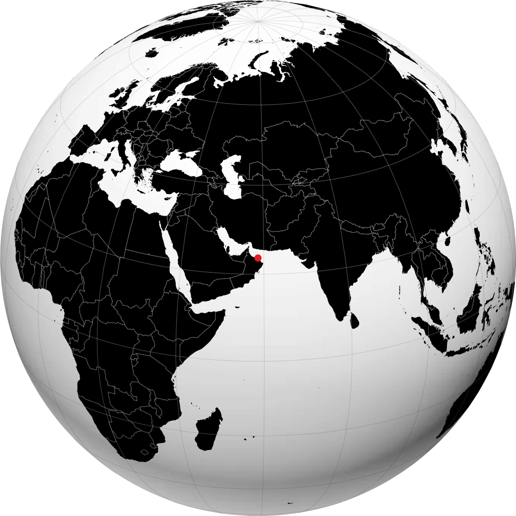 மஸ்கட் பூமிக்கோளத்தில்