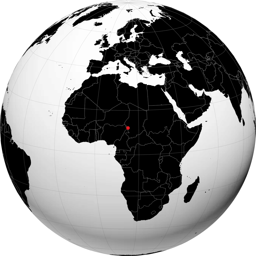 என்ஜாமெனா பூமிக்கோளத்தில்