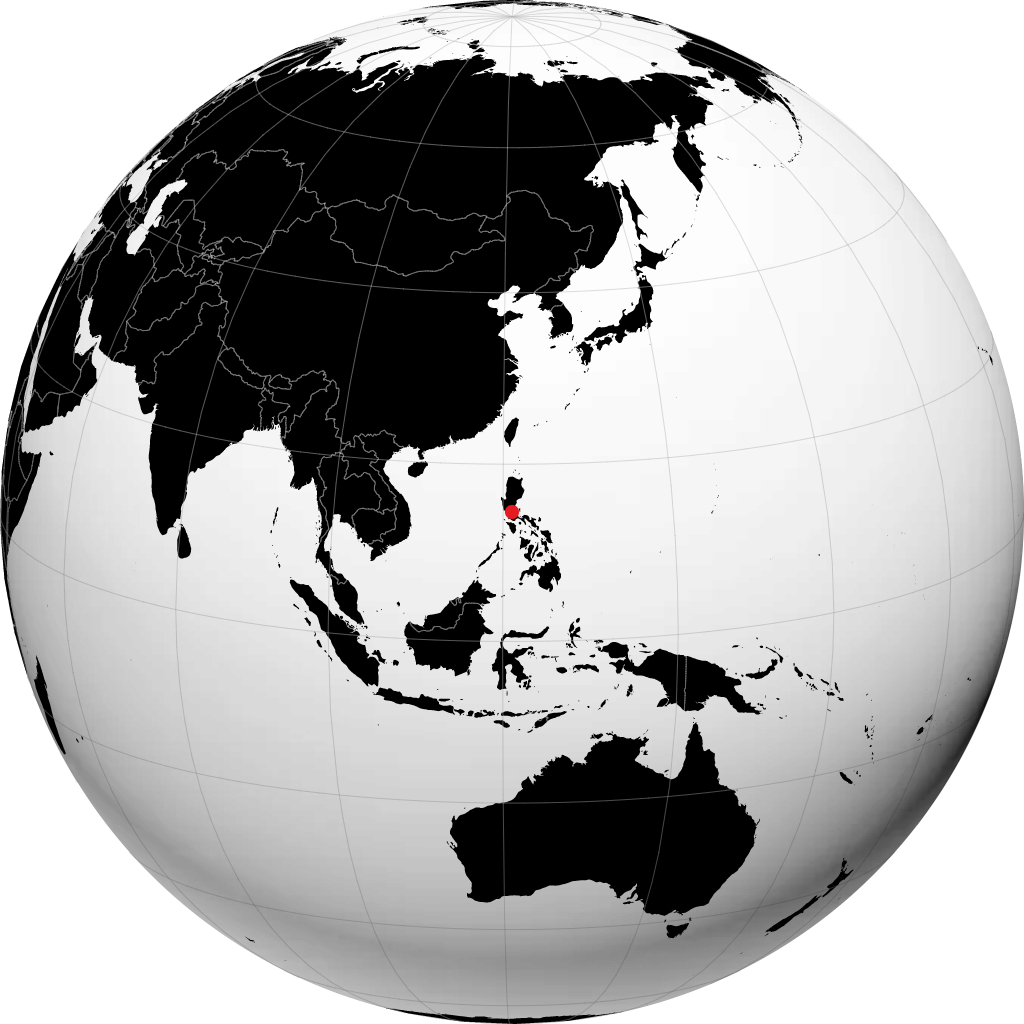கெசோன் நகரம் பூமிக்கோளத்தில்