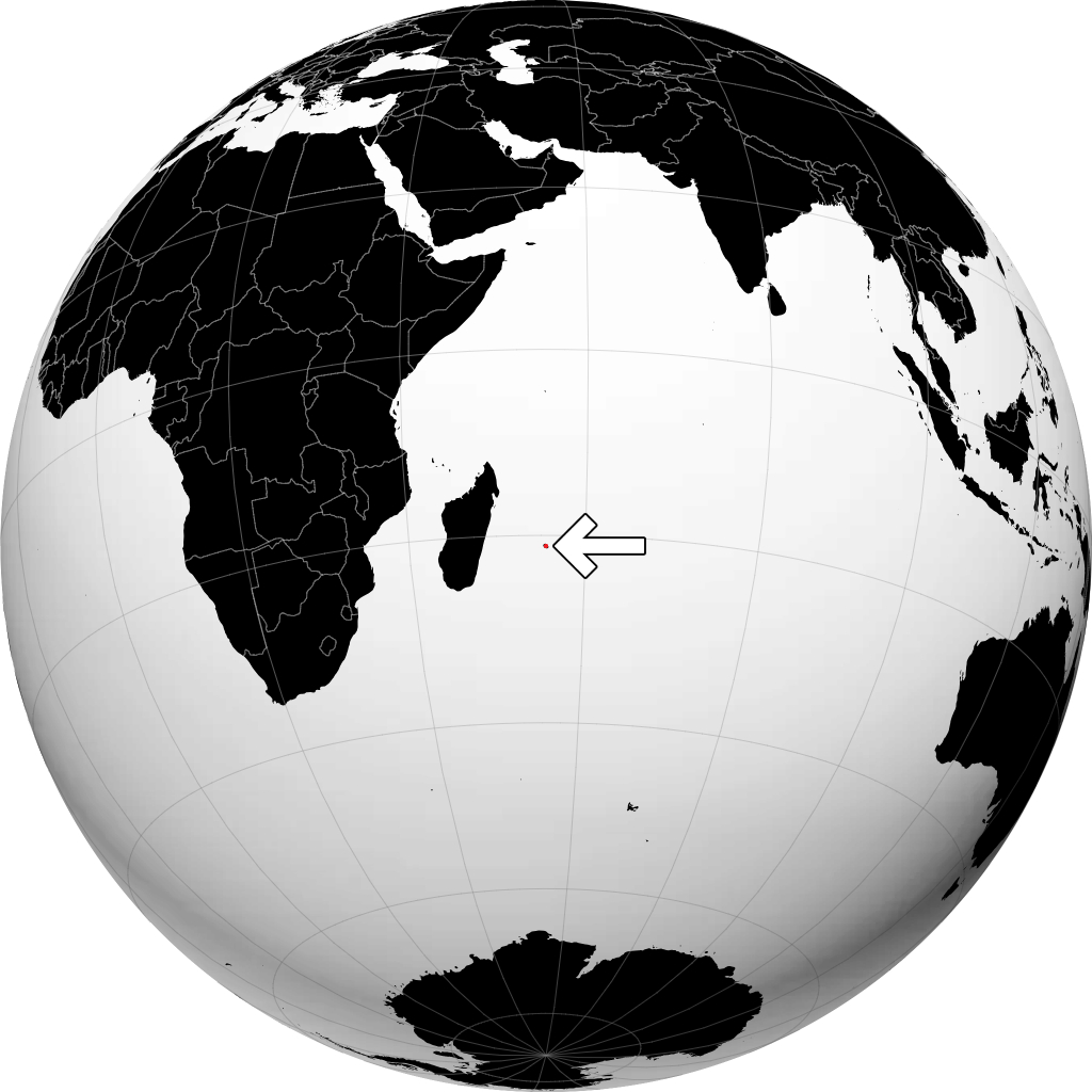ரீயூனியன் பூமிக்கோளத்தில்