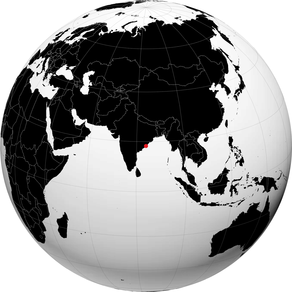ஸ்ரீகாகுலம் பூமிக்கோளத்தில்